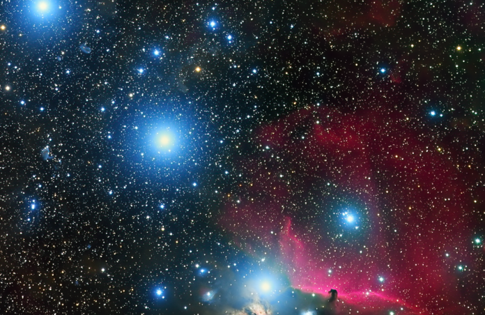 Orion's Belt with Horsehead and Flame