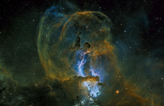 NGC 3576 - Statue of Liberty Nebula