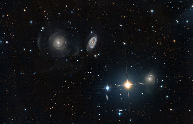 NGC474 Lenticular Galaxy with friends