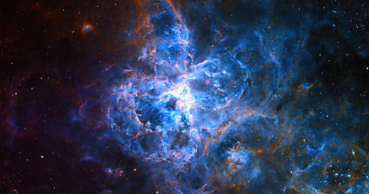 NGC 2070 - Tarantula Nebula (HST Palette) | Telescope Live