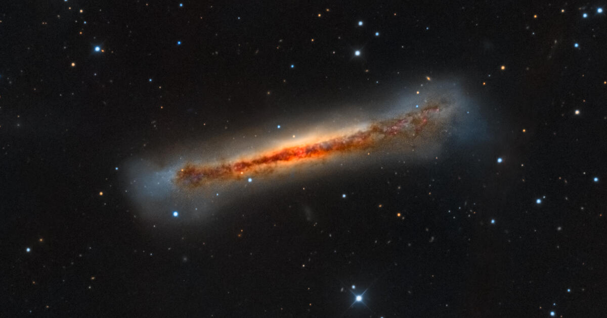 NGC 3628 The Hamburger Galaxy Telescope Live