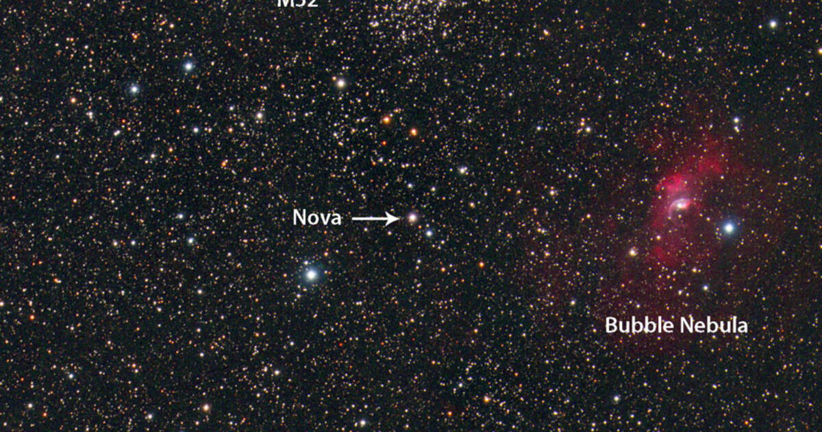 The Bright Nova In Cassiopeia You Need To See | Telescope Live