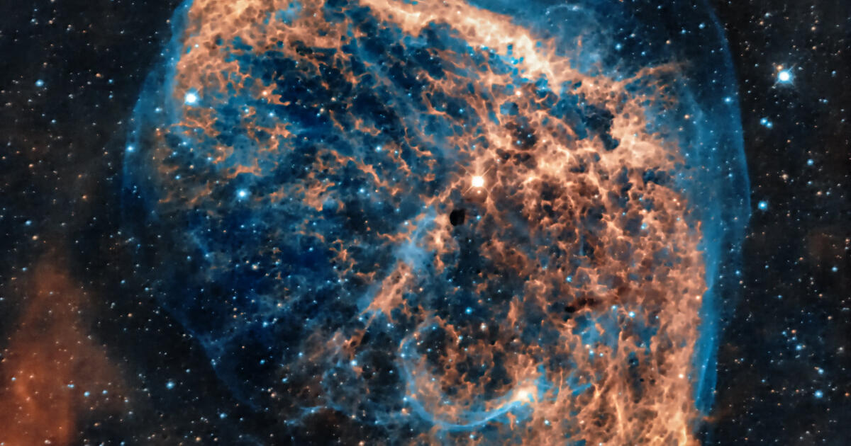 Crescent Nebula and the stellar spectrum of WR 136 | Telescope Live