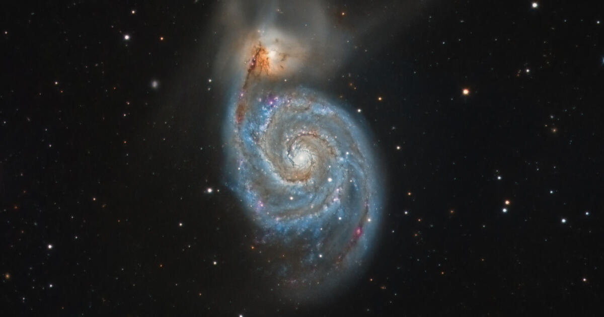 Whirlpool Galaxy Telescope Live