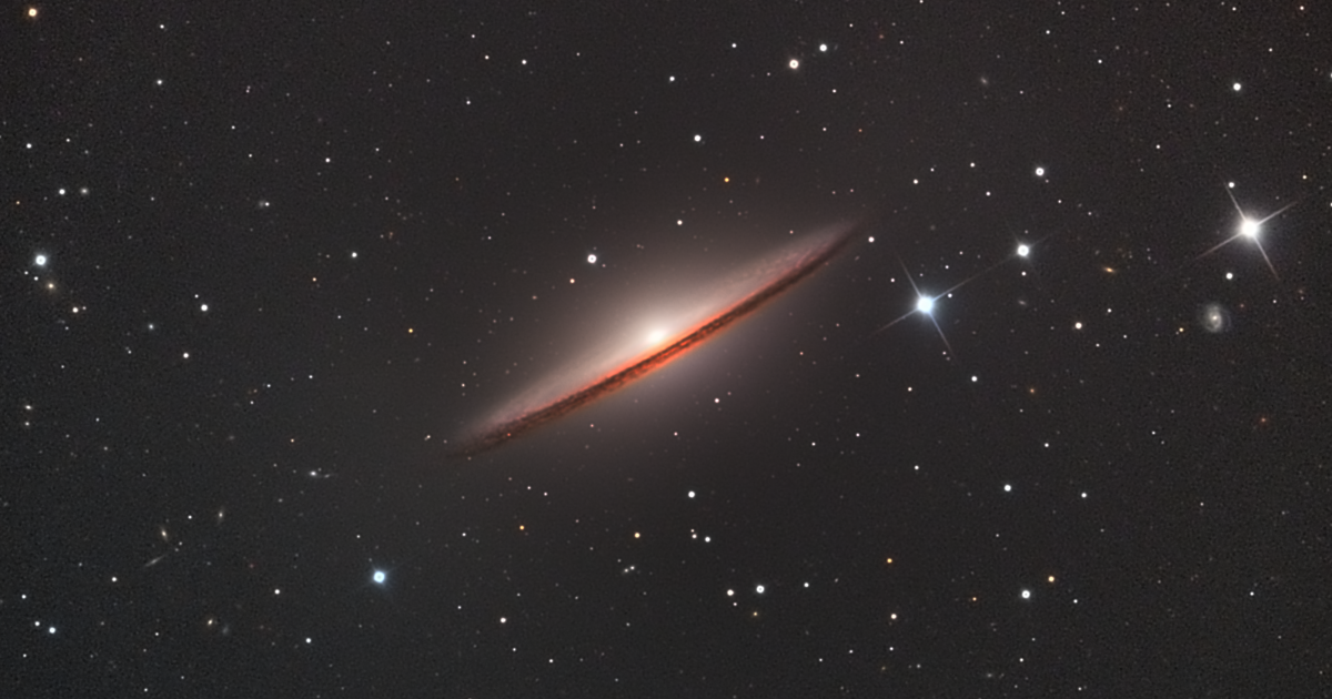 M104 Sombrero Galaxy Reprocesses Telescope Live