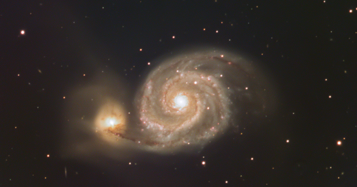 M51 - The Whirlpool Galaxy | Telescope Live