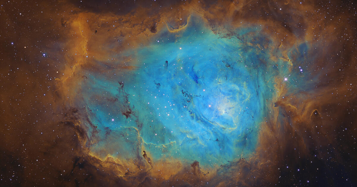 M8 Lagoon Nebula SHO | Telescope Live