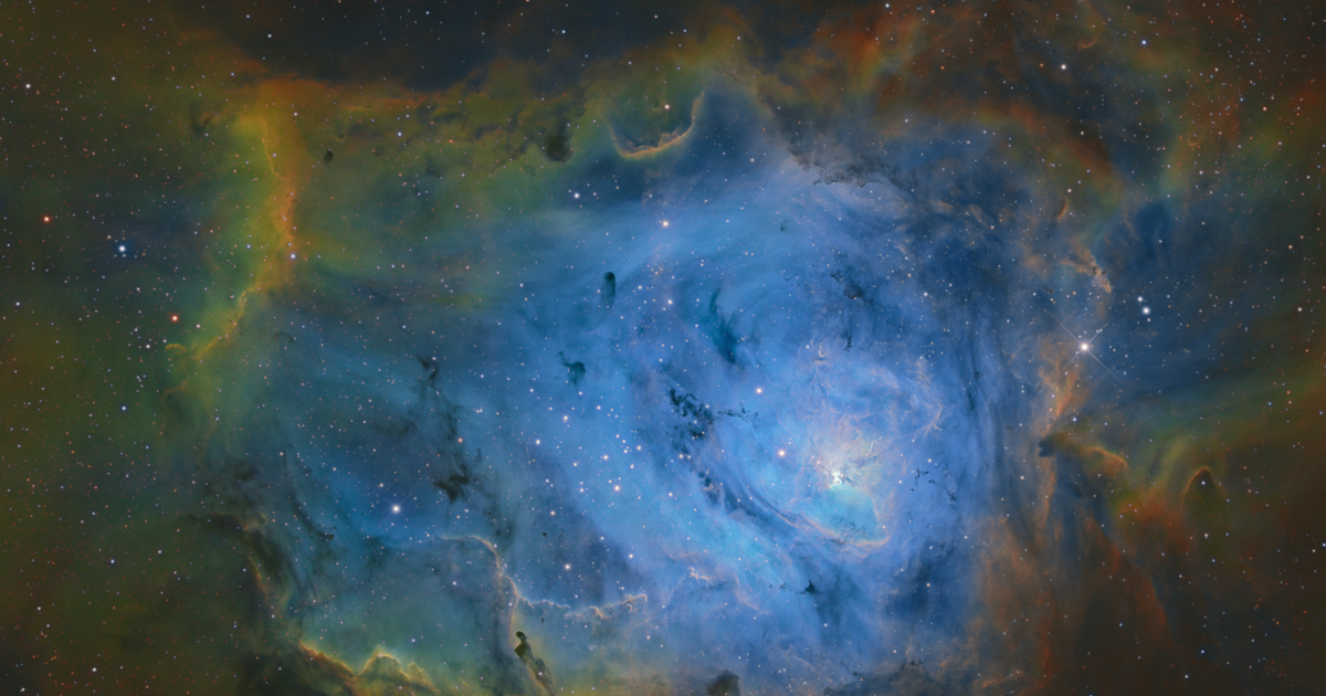 M8 Lagoon Nebula In SHO. | Telescope Live