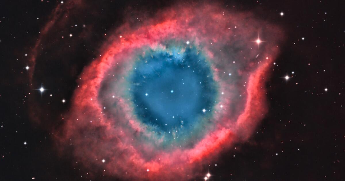 Helix Nebula RGB, SHO Blend | Telescope Live