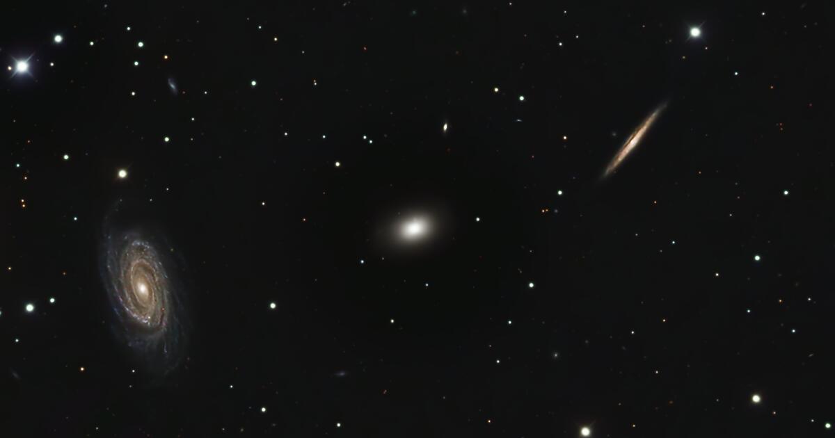 Triplet of galaxies in Draco | Telescope Live