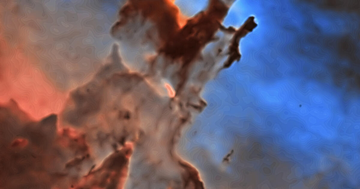 Pillars of Creation in Messier 16 Telescope Live