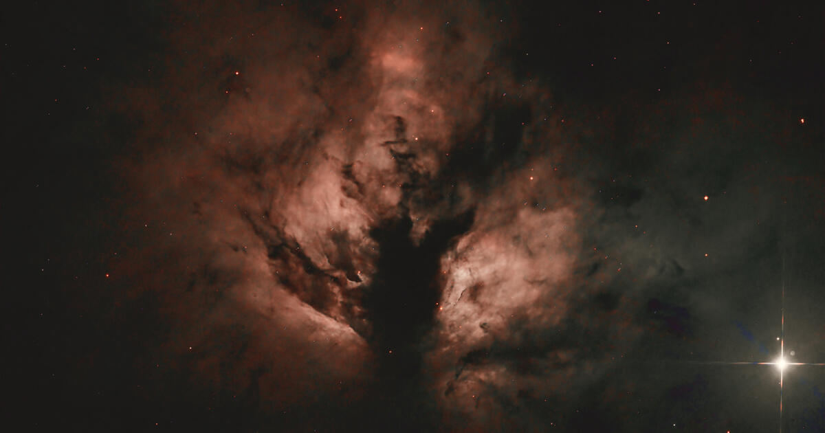 Flame Nebula NGC 2024 Telescope Live   Flame 