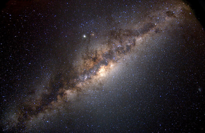 Milky way through store telescope