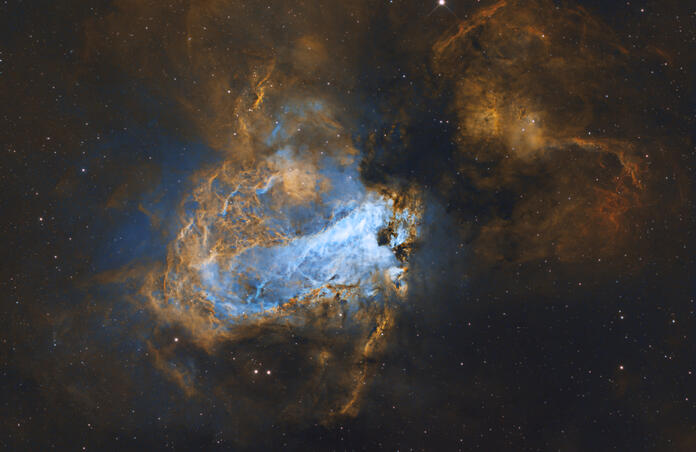 M17 Swan or Omega Nebula