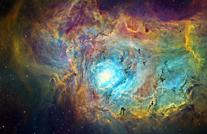 Lagoon Nebula in SHO