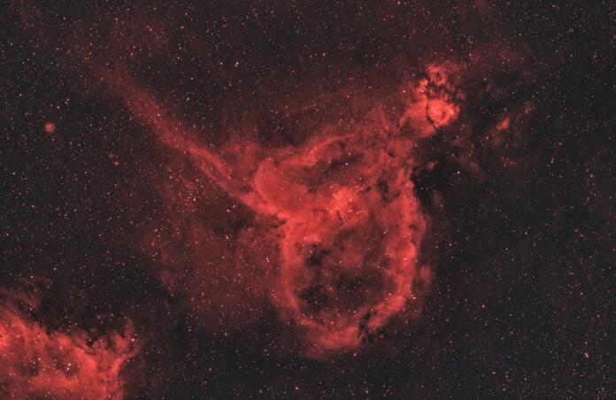 Heart Nebula in Narrow Band