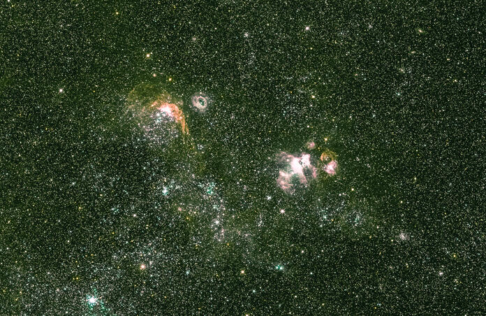LMC with NGC2020/2021/2014 in LMC on CHI-4 