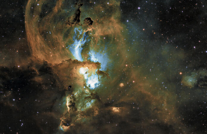 NGC 3576 - Statue of Liberty Nebula