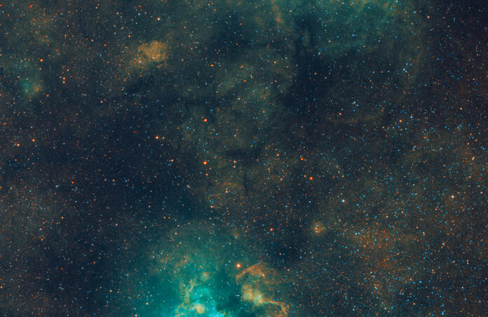 M16 and M17 - The Eagle and Omega Nebula