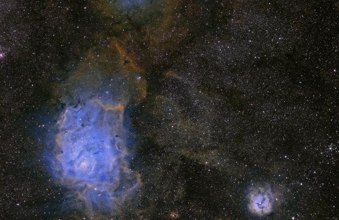 M8 M20 Lagoon and Trifid Nebulae