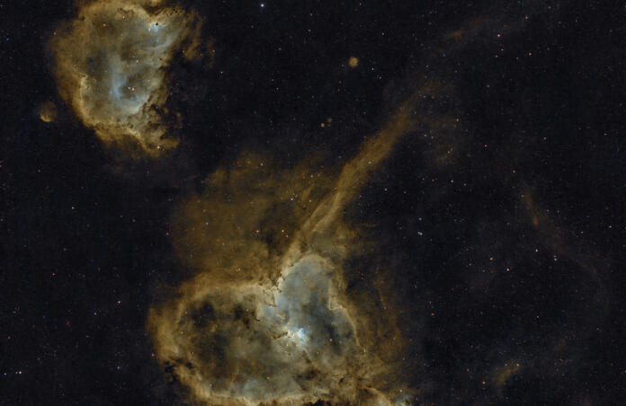 Heart & Soul Nebula in SHO and HSO