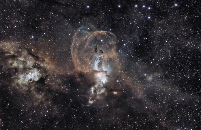NGC 3576 Statue of Liberty Nebula