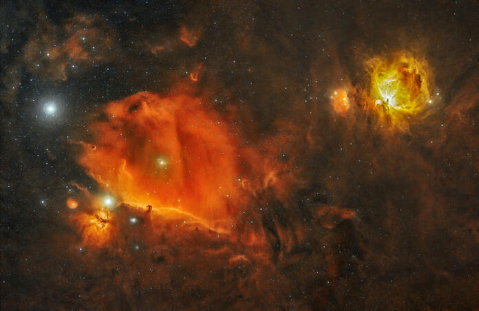 Horsehead and Orion Nebula