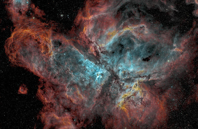 Eta Carinae Nebula in modified SHO palette