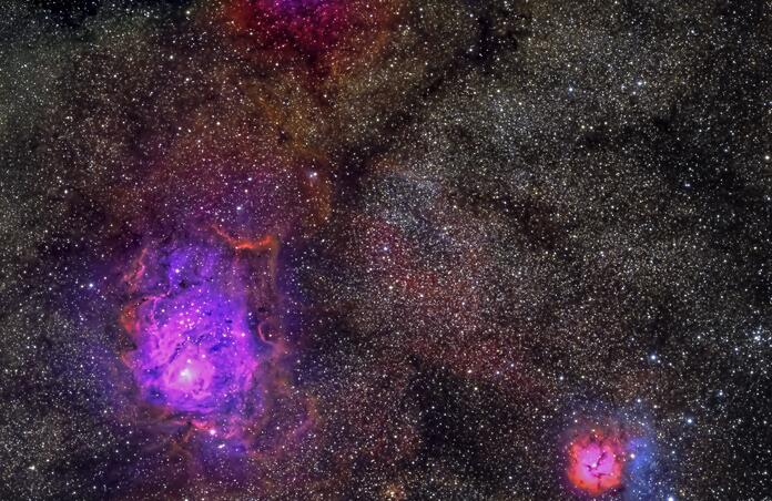M8 and Triffid nebula