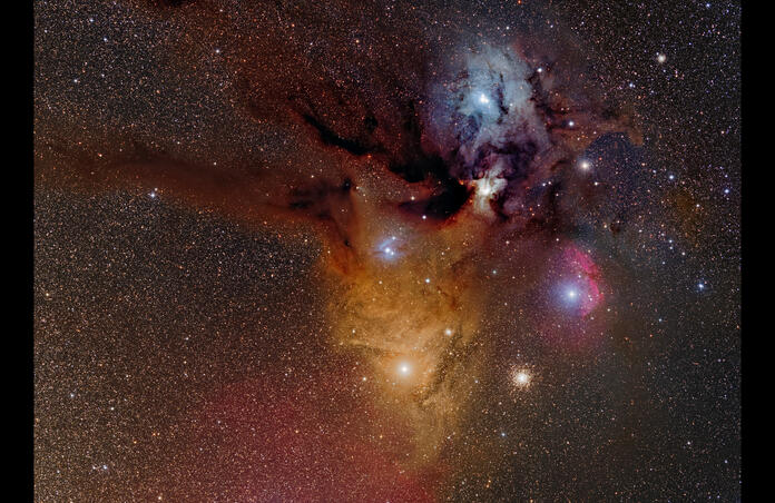 IC4603, IC4604 and IC4605 near Rho Ophiuchi