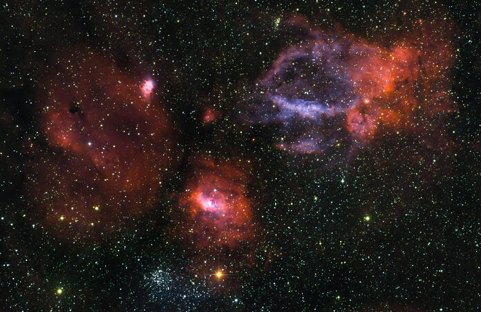 Bubble Nebaula and Supernova V1405Cas