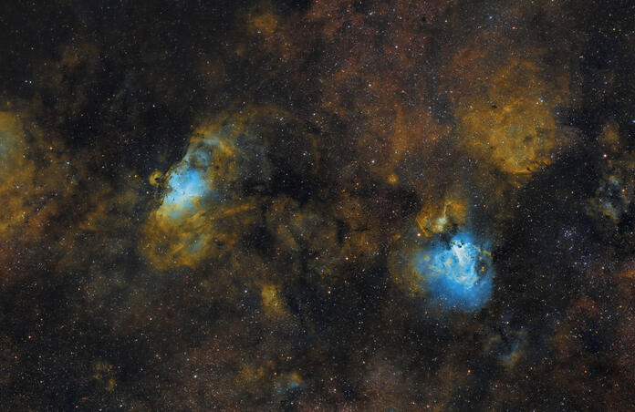 Omega and Eagle Nebula