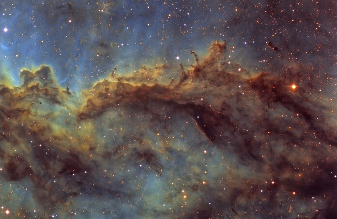NGC 6188 Rim Nebula in Ara