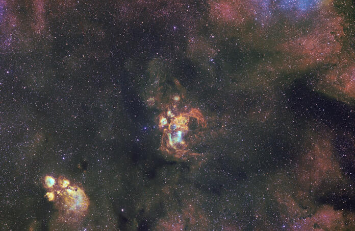 NGC 6357 and 6334
