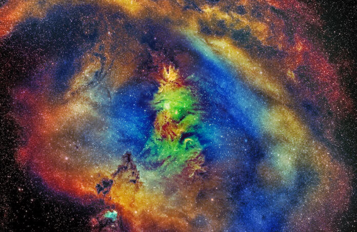 NGC 2264 : Cosmic Christmas Tree