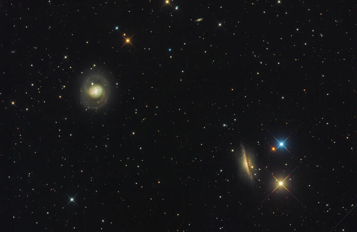 Cosmic Duo In Cetus: m77 and NGC 1055