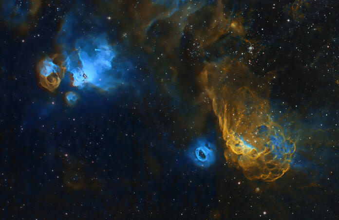 NGC 2014 and NGC 2032 Mosaic