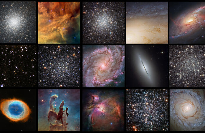 Multiple objects from the Messier Catalogue