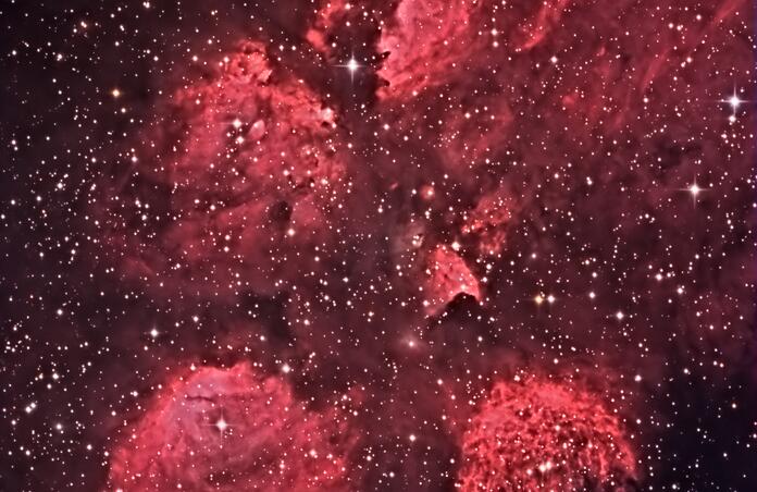 NGC 6334 a.ka Gum64, Cat's Paw Nebula or Bear Claw Nebula