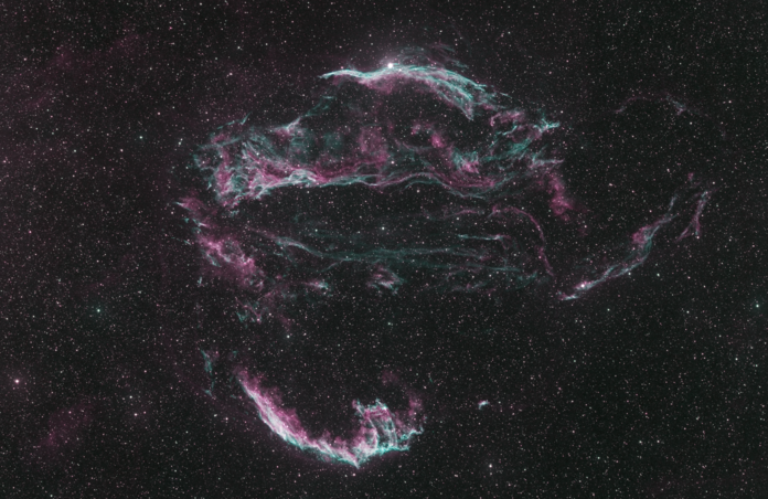 Veil Nebula synthetic true color 