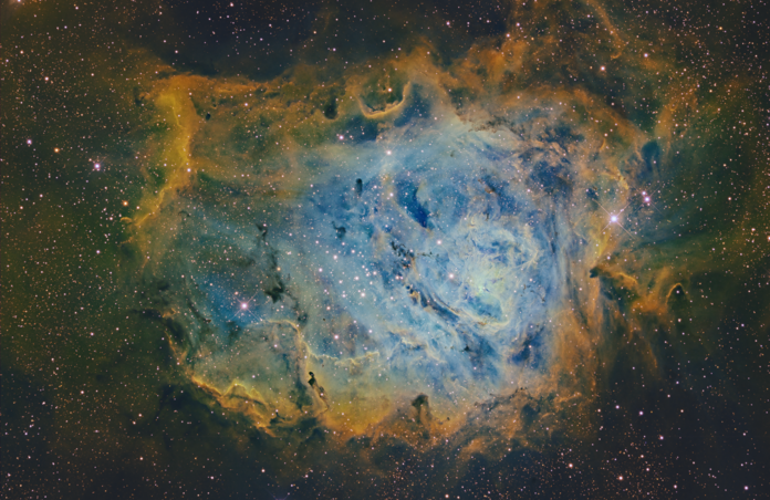 M8 Lagoon Nebula in SHO.(version 3)