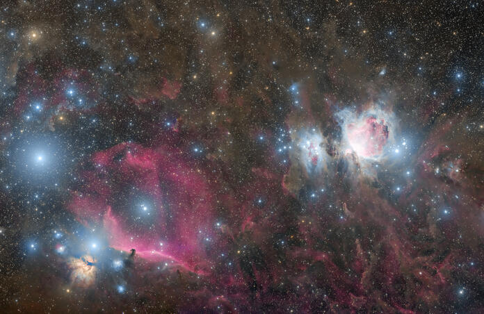 Orion's Belt and Sword Mosaic