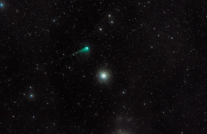 Comet C/2017 K2 (Pan-STARRS) passing M10