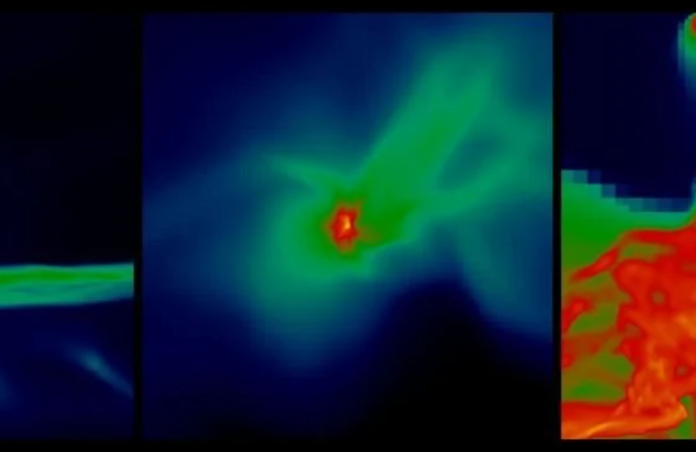 Simulation of quasar formation