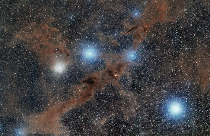 Barnard 228 - the dark wolf nebula in Lupus