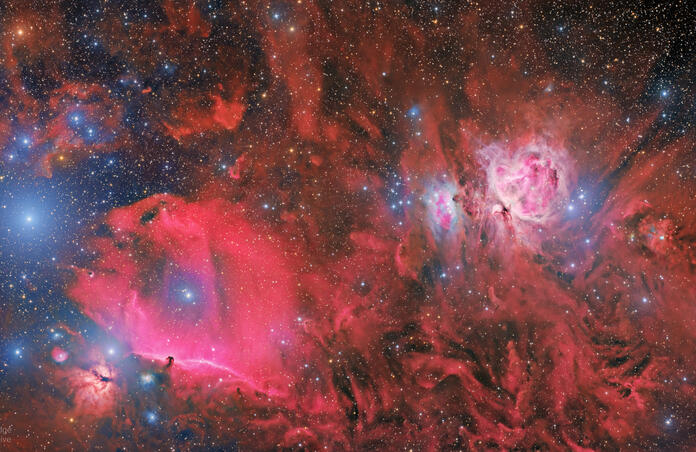 ORION'S BELT AND SWORD MOSAIC HaLRGB HDR