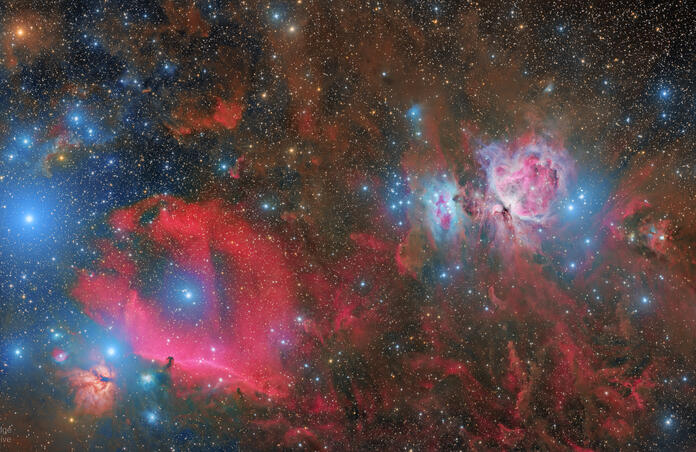 ORION'S BELT AND SWORD MOSAIC LRGB HDR