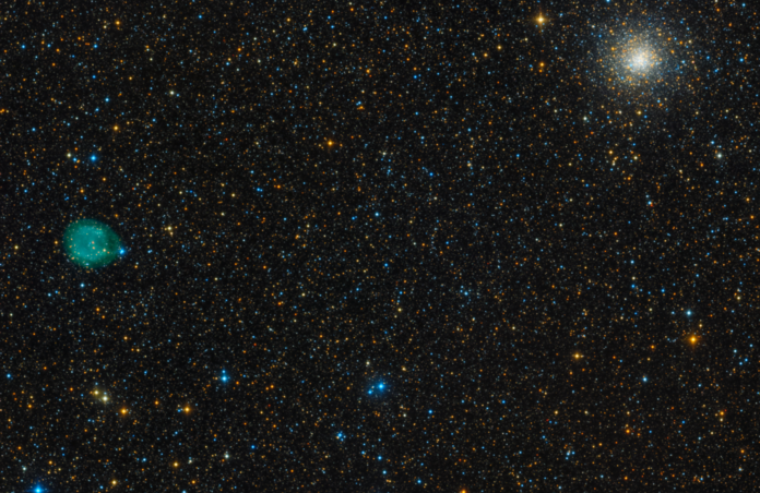 IC1295 Planetary Nebula & NGC6712 Globular Cluster