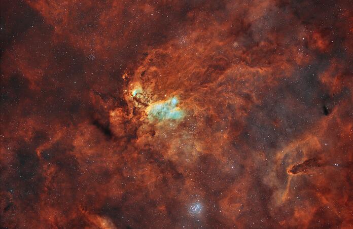 Prawn Nebula in wide field