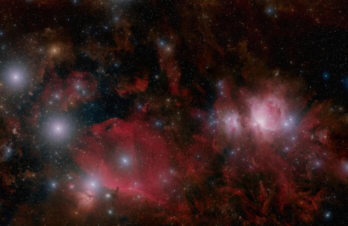 LRGB Ha Orion Nebula Mosaic AUS-2-CCD